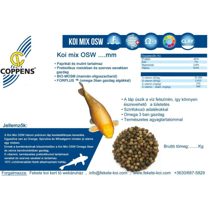 Coppens Koi Mix OSW 3 mm ( 1 kg )
