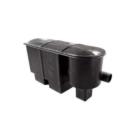 Fekete-koi 2kamrás +vortex kerti tó gravitációs átfolyós szűrőház (230L)