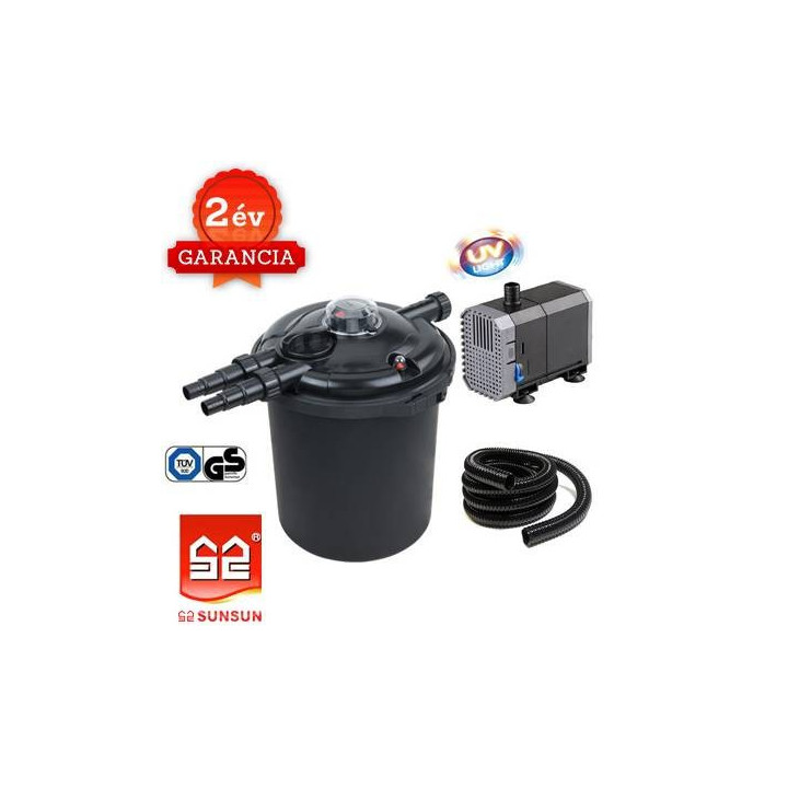 EFU 10000 (18W UVC) nyomásszűrő szett (CHJ-3000+3m 25 bordás tömlő)