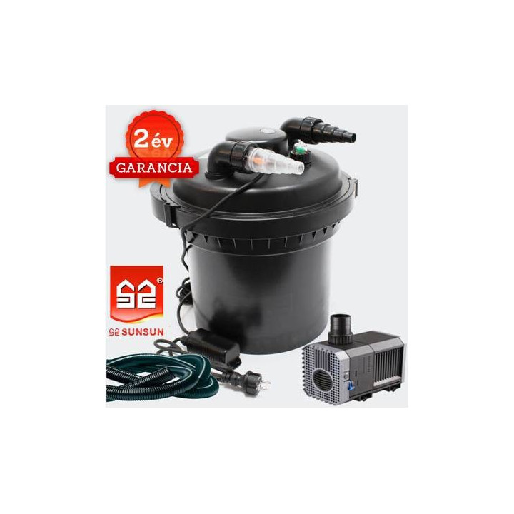 CPF 280 (11W UVC) nyomásszűrő szett 1.(CHJ-2500+3m 20 bordás tömlő)