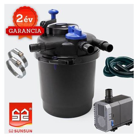 CPF 2500 (11W UVC) nyomásszűrő szett 1.(CHJ-3000+4m 25 bordás tömlő)