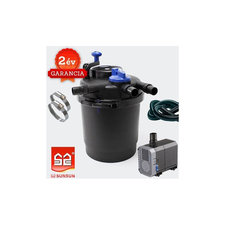 CPF 2500 (11W UVC) nyomásszűrő szett 1.(CHJ-3000+4m 25 bordás tömlő)