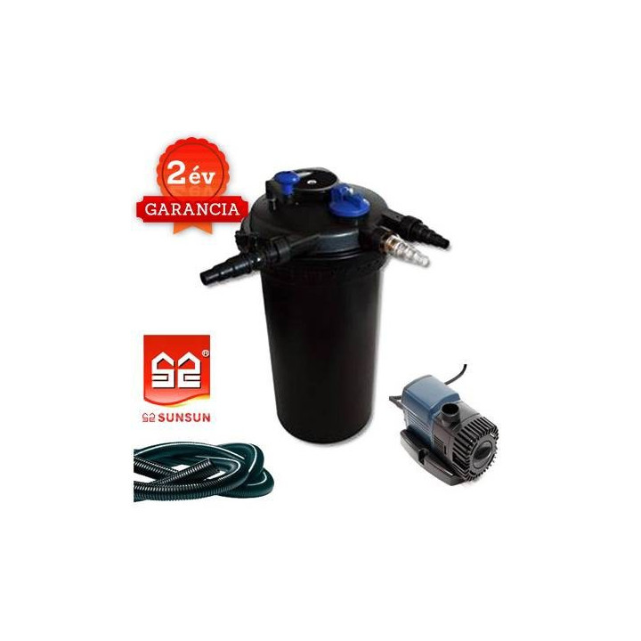 CPF 15000 (18W UVC) nyomásszűrő szett 2.(JTP-8000+4m 32 bordás tömlő)