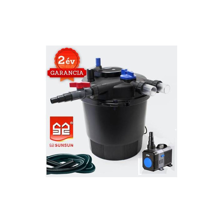 CPF 20000 nyomásszűrő szett 2. Nagyobb vízeséshez(CTP-12000+4m 32 bordás tömlő)