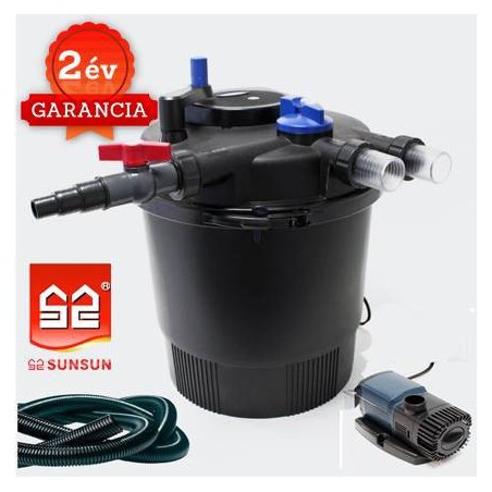 CPF 20000 nyomásszűrő szett 4.Nagyobb vízeséshez (JTP-12000+4m 32 bordás tömlő)