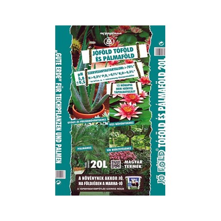 Vízi növény és tavirózsa föld 20L