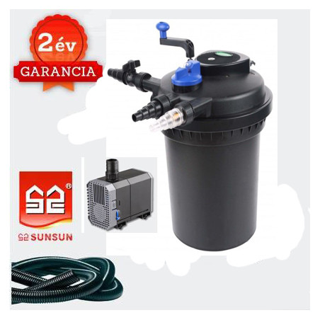 CPF 10000 (11W UVC) nyomásszűrő szett 1.(CHJ-4500+4m 32 bordás tömlő)