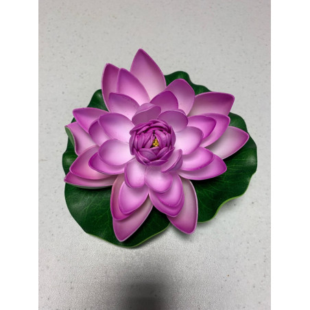 Élethű polifoam Nagy tavirózsa 18cm, Orgonalila