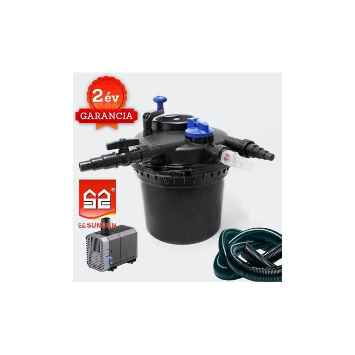 CPF 5000 (11W UVC) nyomásszűrő szett 1.(CHJ-3000+4m 25 bordás tömlő)