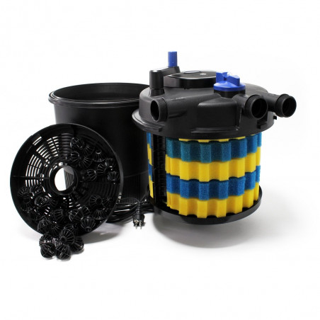 CPF 20000 nyomásszűrő szett 4.Nagyobb vízeséshez (JTP-12000+4m 32 bordás tömlő)