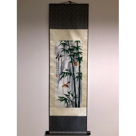 Vászontekercses Bambuszos kép 90x30cm