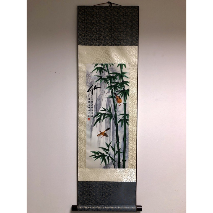 Vászontekercses Bambuszos kép 90x30cm