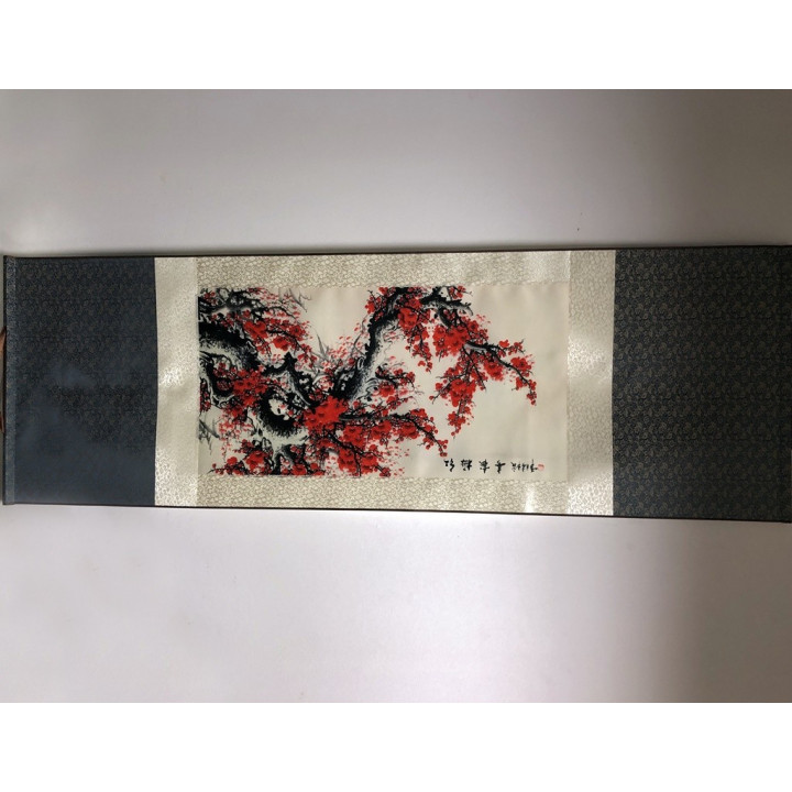 Vászontekercses Virágos kép 135x35cm