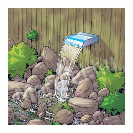 Ubbink Nevada 90 Vízeséselem + 62 LED világítás / 1312110