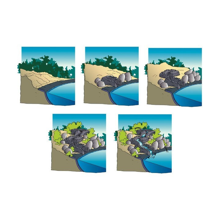 Ubbink Vízeséselem Colorado / egyenes / 1312075