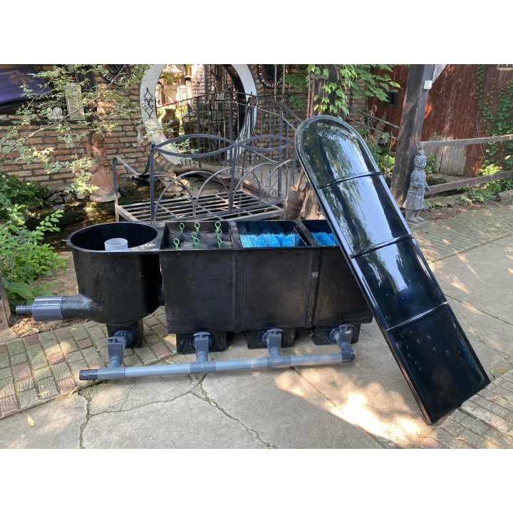 Holland 3kamrás+vortex kerti tó gravitációs szűrő szett (325L)