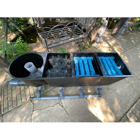 Holland 3kamrás+vortex kerti tó gravitációs szűrő szett (325L)