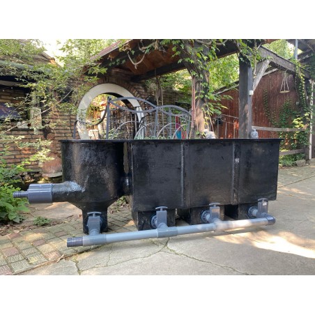 Holland 3kamrás+vortex kerti tó gravitációs szűrő szett (325L)