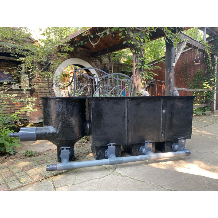 Holland 3kamrás+vortex kerti tó gravitációs szűrő szett (325L)