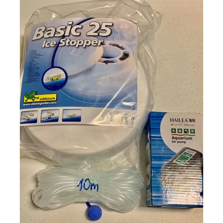 Téli befagyásgátló szett kerti tavakhoz (Basic 25/ACO-5501/1db25mm/10m4/6 cső)