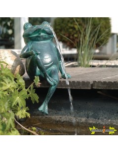 Ubbink Béka, ülő ca. 20,5 cm vízköpő figura / 1386073