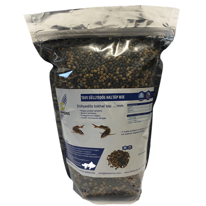 Tavi süllyedős haltáp mix 3 mm  (fekete-barna ) ( 1 kg )