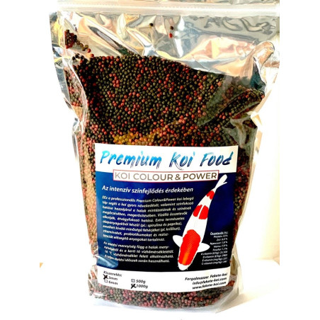 Koi Colour & Power 3 mm 1000 g színfokozós haltáp
