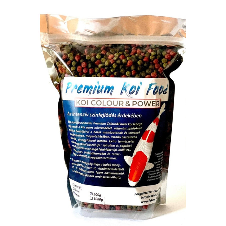 Koi Colour & Power 6 mm 500 g színfokozós haltáp