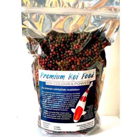 Koi Colour & Power 6 mm 1000 g színfokozós haltáp