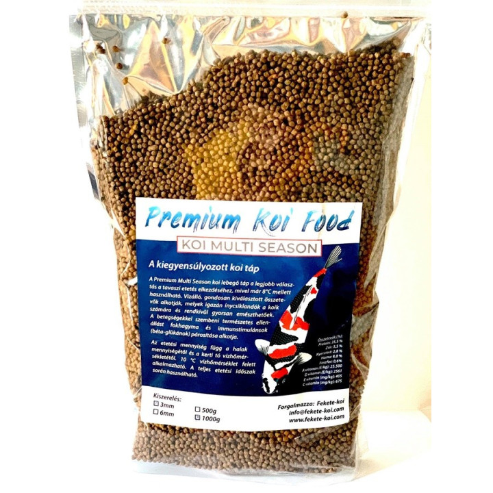 Koi Multi Season 3 mm 1000 g ( tavaszi és őszi tavi haltáp )