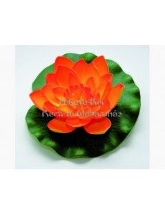 Lótus virág narancs színű úszó 17 cm (123665)