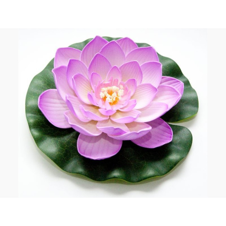 Lótus virág pink színű úszó 20 cm (123669)