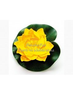 Lótus virág sárga színű úszó 10 cm (123633)