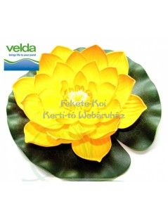 Lótus virág sárga színű úszó 28 cm (123674)