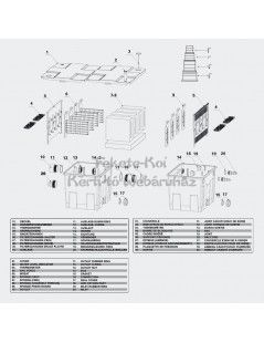 SunSun CBF 350B (40 000) Kerti tó átfolyós gravitációs szűrő