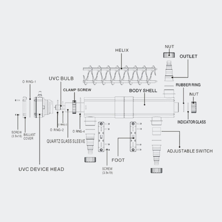 Sunsun öntisztítós UV-C lámpa 24W (CUV-224)