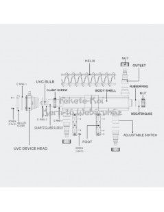 Sunsun öntisztítós UV-C lámpa 36W (CUV-236)