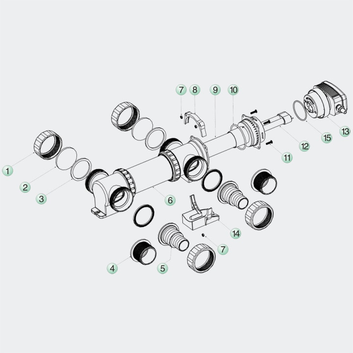 SunSun UV-C lámpa inox 36W (CUV-736)