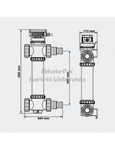 SunSun UV-C lámpa inox 55W (CUV-755)