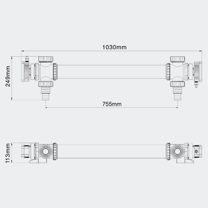 SunSun UV-C lámpa inox 72W (CUV-772)