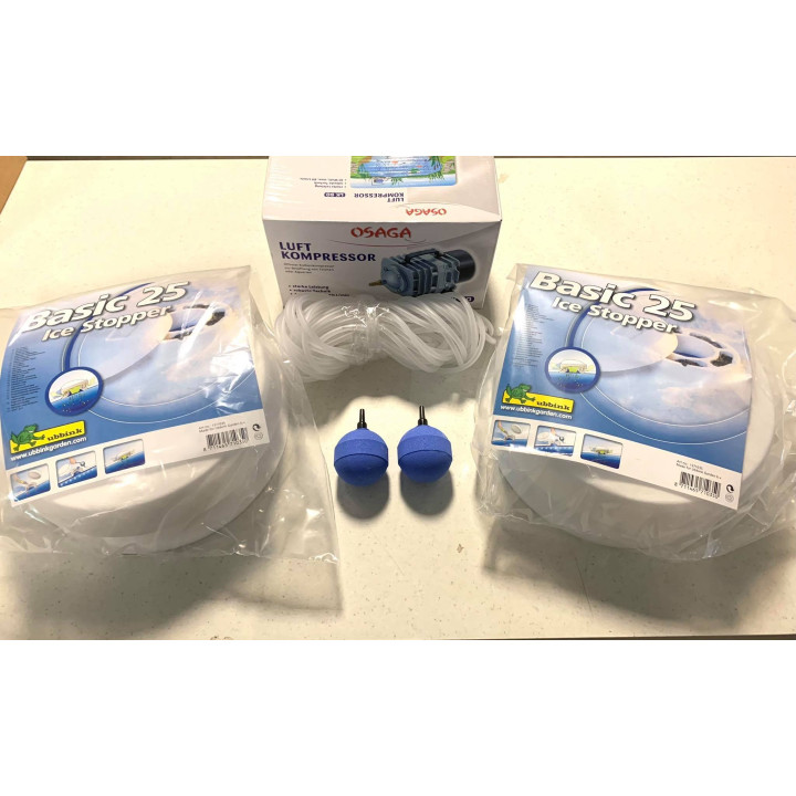 Téli befagyásgátló szett kerti tavakhoz (2db Basic 25/LK-60/2db50mm/15m4/6 cső)