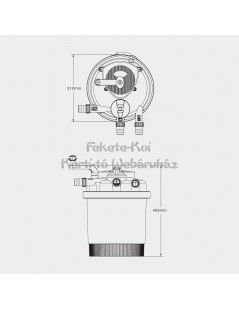 CPF 2500 (6 000) nyomásszűrő 11W UVC lámpával
