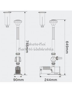 SunSun CHJ-2503 ECO szökőkút szivattyú 2500L/óra (45W)