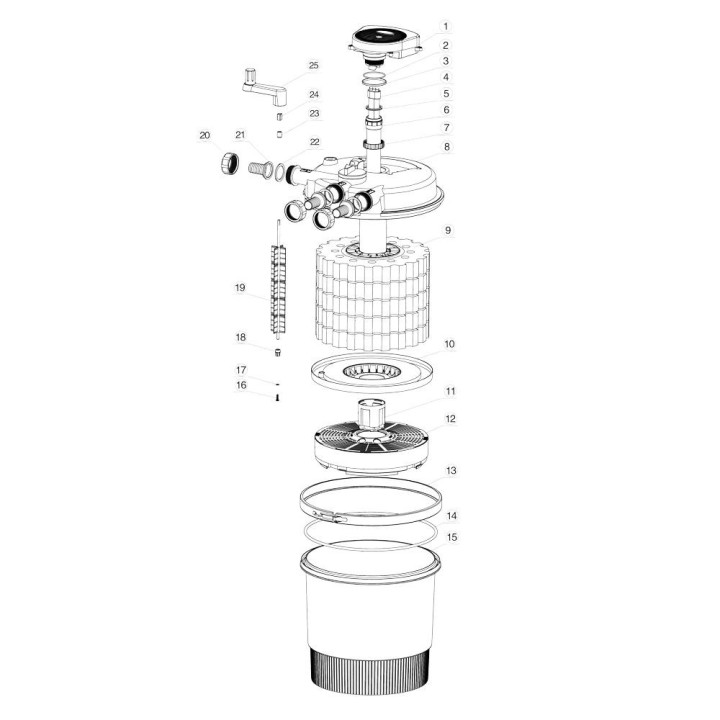 CPF 20000 (40 000) nyomásszűrő 36W UVC lámpával