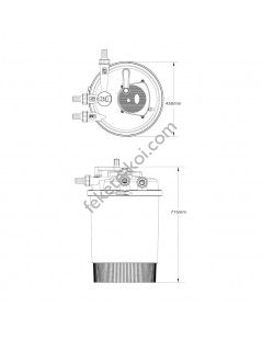CPF 30000 (60 000) nyomásszűrő 55W UVC lámpával