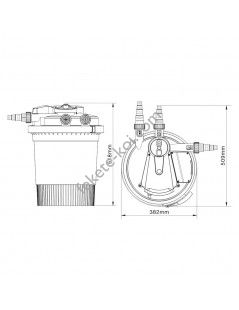 CPA 10000 (12 000) automata nyomásszűrő 11W UVC lámpával