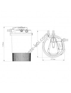 CPA 30000 (60 000) automata nyomásszűrő 55W UVC lámpával