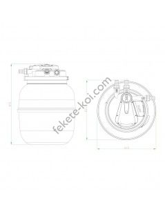 CPA 50000 (60 000) automata nyomásszűrő 55W UVC lámpával