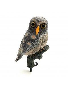 Madárriasztó kicsi bagoly, 24 cm - Élethű műanyag madárfigura