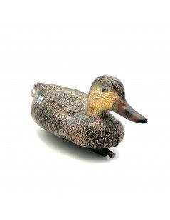 Úszó vadkacsa nőstény 30 cm élethű madár figura (Velda)